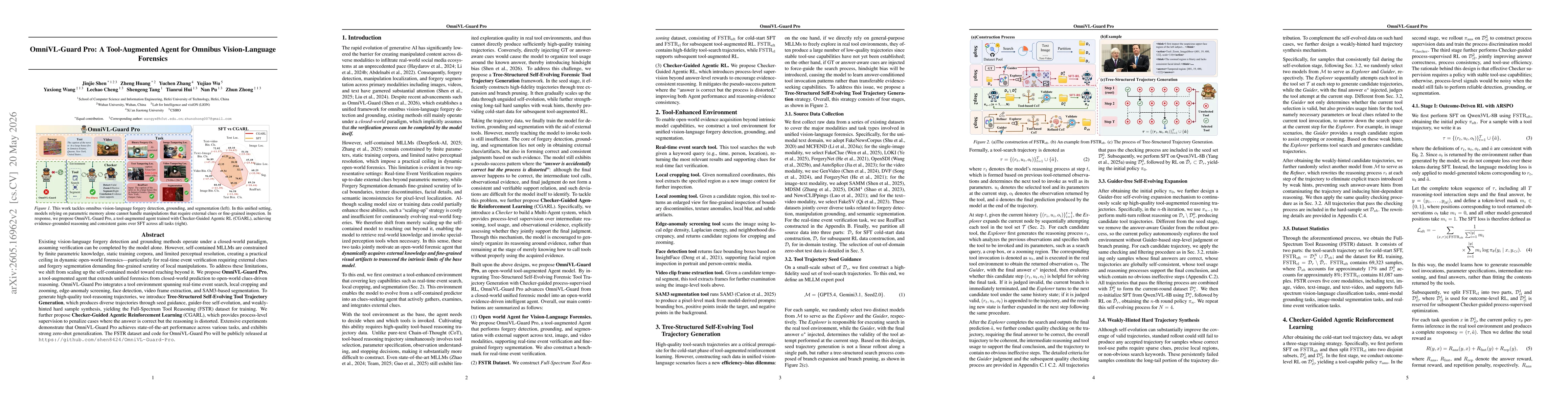 Thumbnail for OmniVL-Guard Pro: A Tool-Augmented Agent for Omnibus Vision-Language Forensics