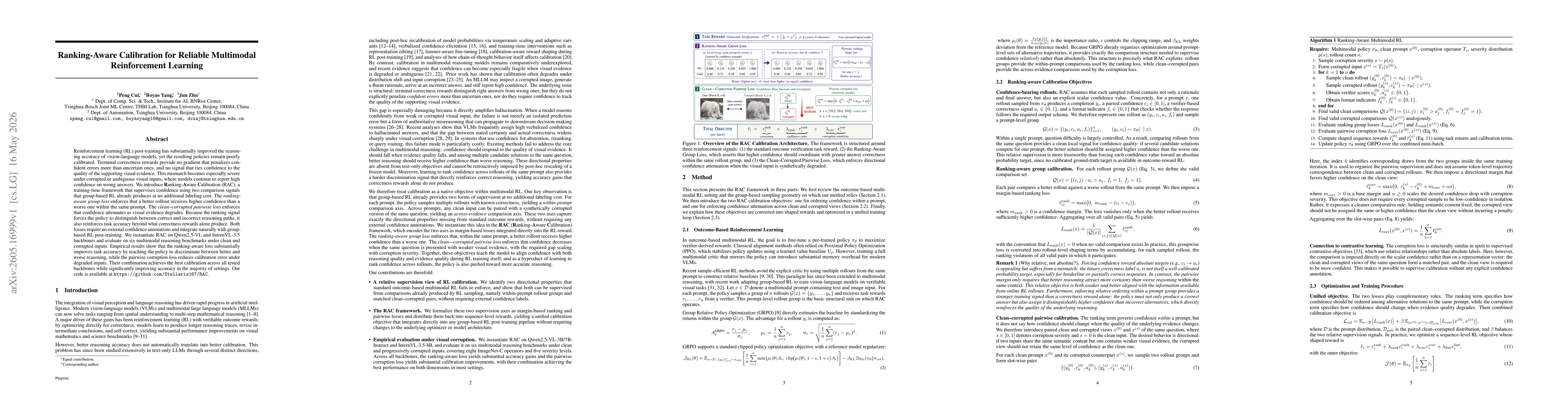 Thumbnail for Ranking-Aware Calibration for Reliable Multimodal Reinforcement Learning