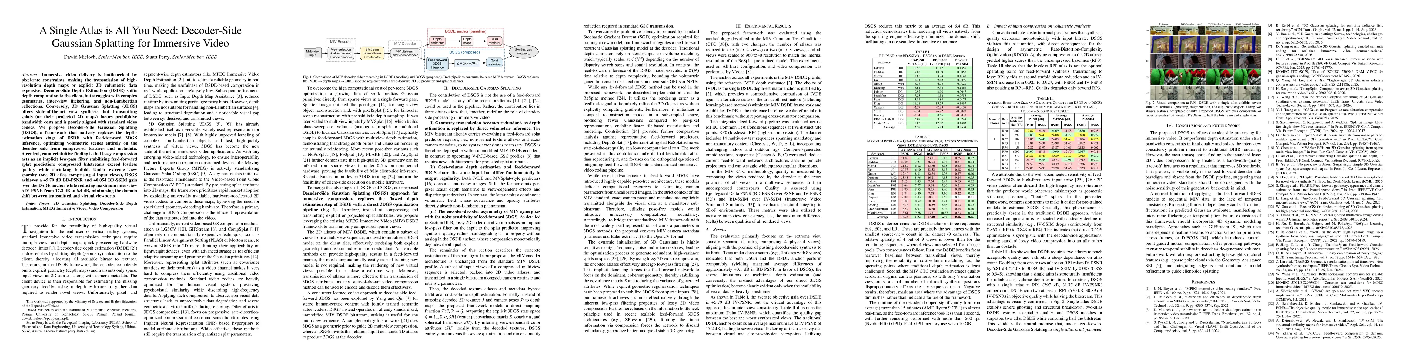 Thumbnail for A Single Atlas is All You Need: Decoder-Side Gaussian Splatting for Immersive Video