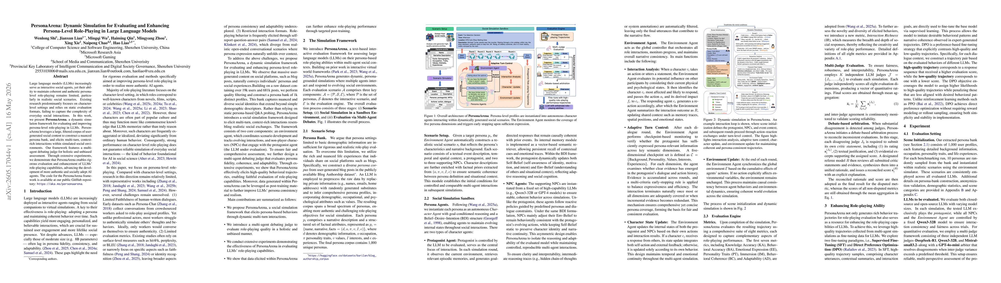 Thumbnail for PersonaArena: Dynamic Simulation for Evaluating and Enhancing Persona-Level Role-Playing in Large Language Models