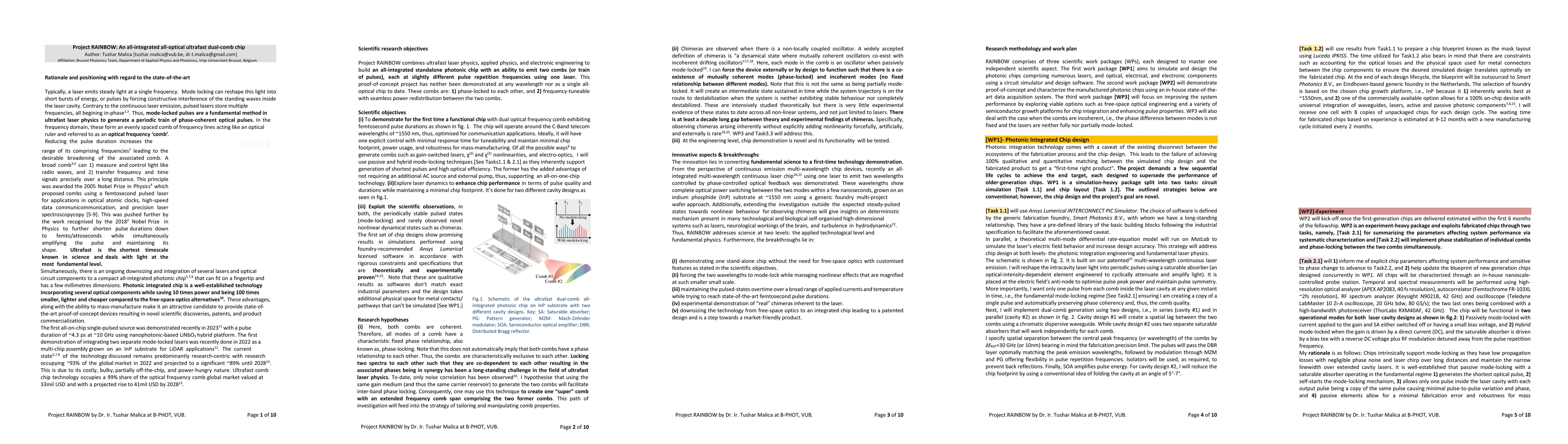 Thumbnail for Project RAINBOW: An all-integrated all-optical ultrafast dual-comb chip
