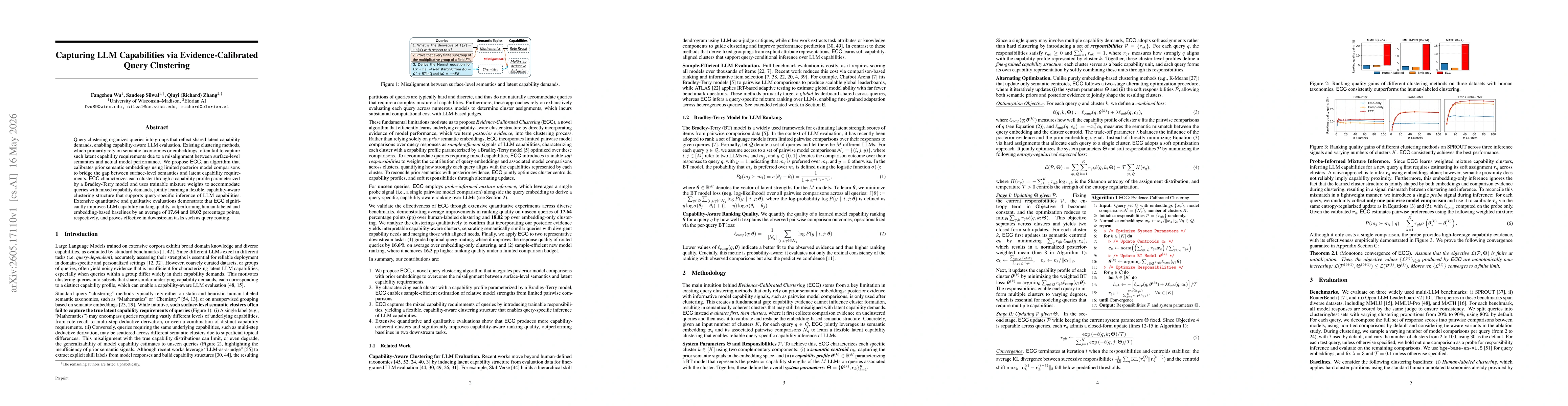 Thumbnail for Capturing LLM Capabilities via Evidence-Calibrated Query Clustering