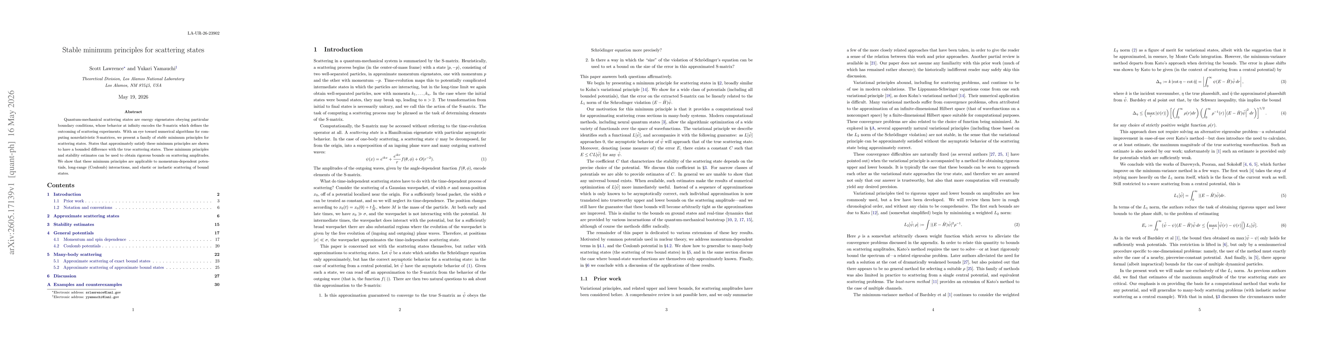 Thumbnail for Stable minimum principles for scattering states