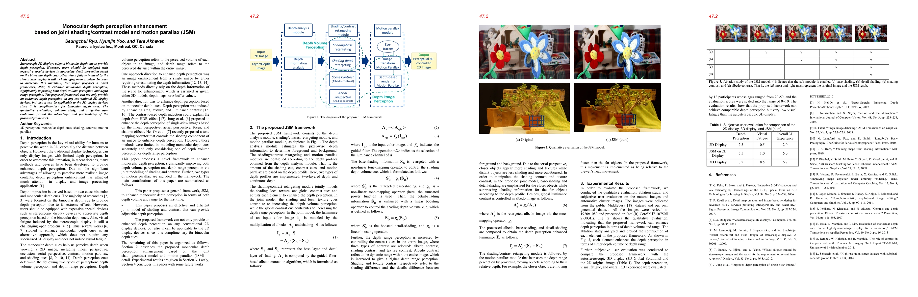 Thumbnail for Monocular Depth Perception Enhancement Based on Joint Shading/Contrast Model and Motion Parallax (JSM)