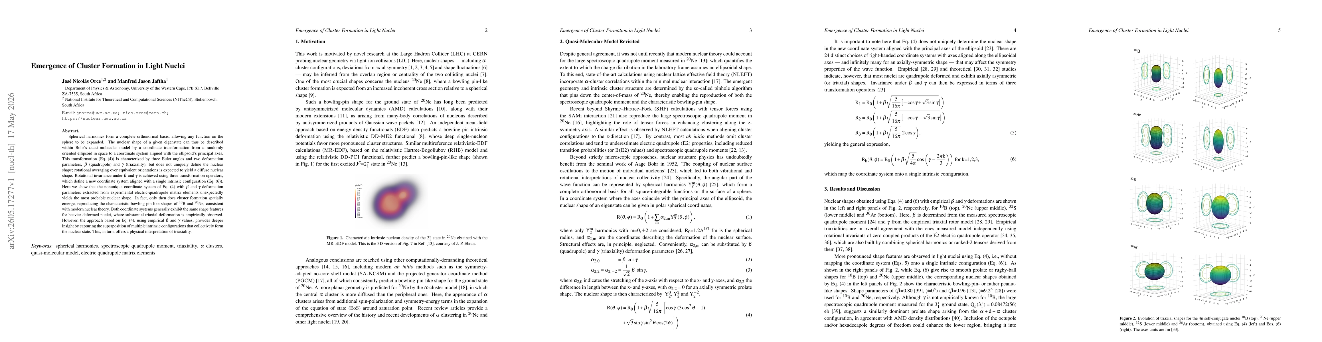 Thumbnail for Emergence of Cluster Formation in Light Nuclei