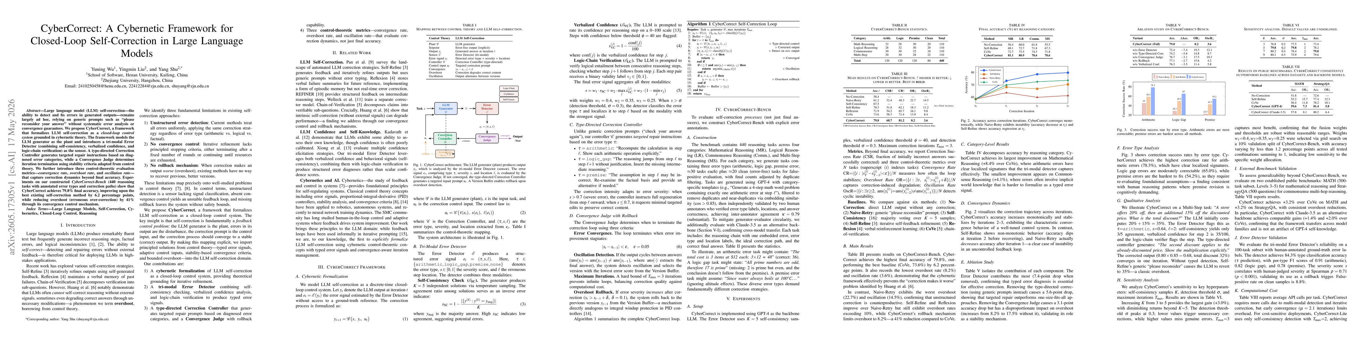 Thumbnail for CyberCorrect: A Cybernetic Framework for Closed-Loop Self-Correction in Large Language Models