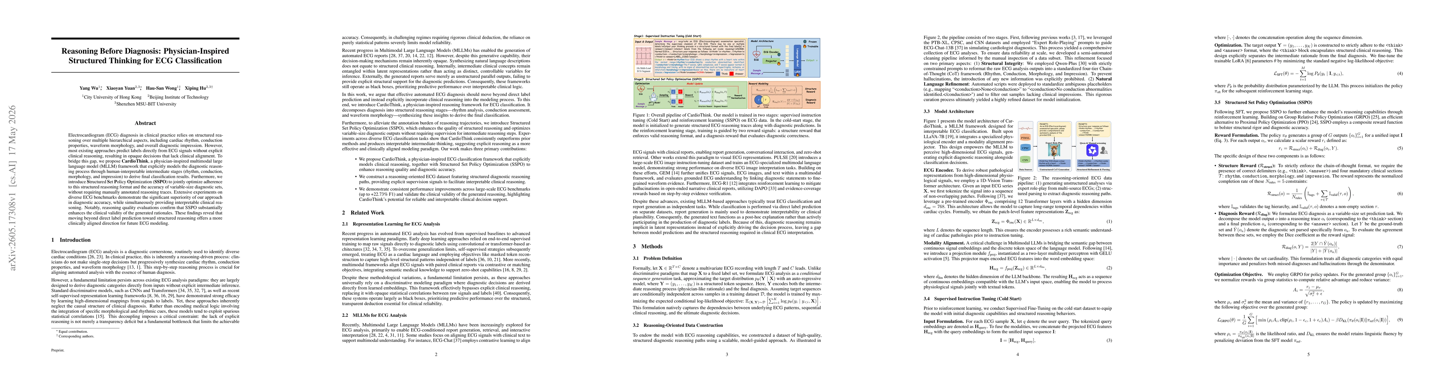 Thumbnail for Reasoning Before Diagnosis: Physician-Inspired Structured Thinking for ECG Classification