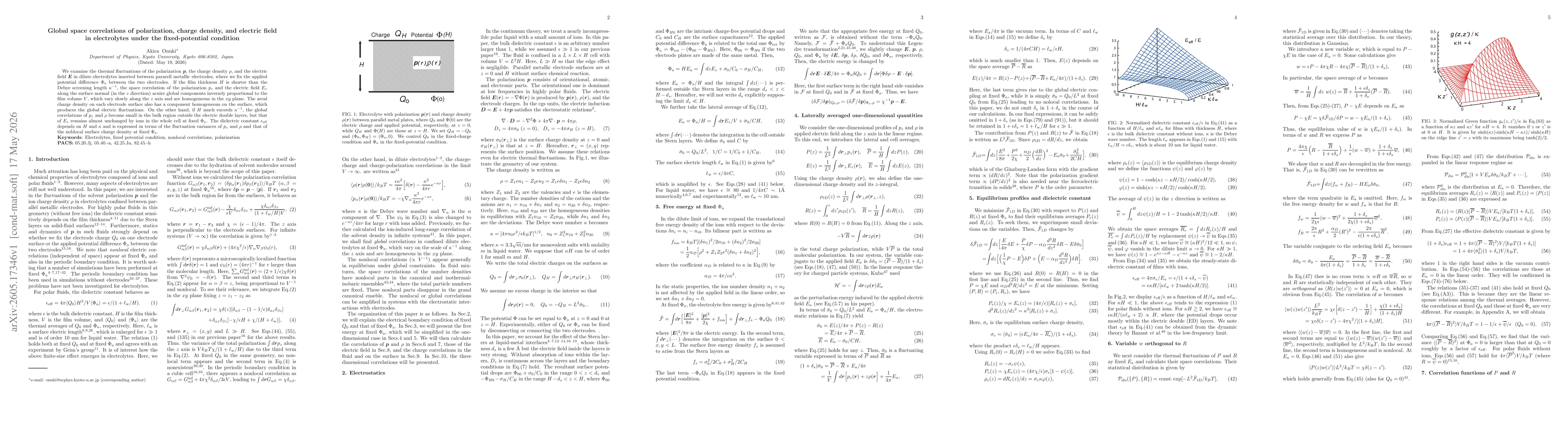 Thumbnail for Global space correlations of polarization, charge density, and electric field in electrolytes under the fixed-potential condition