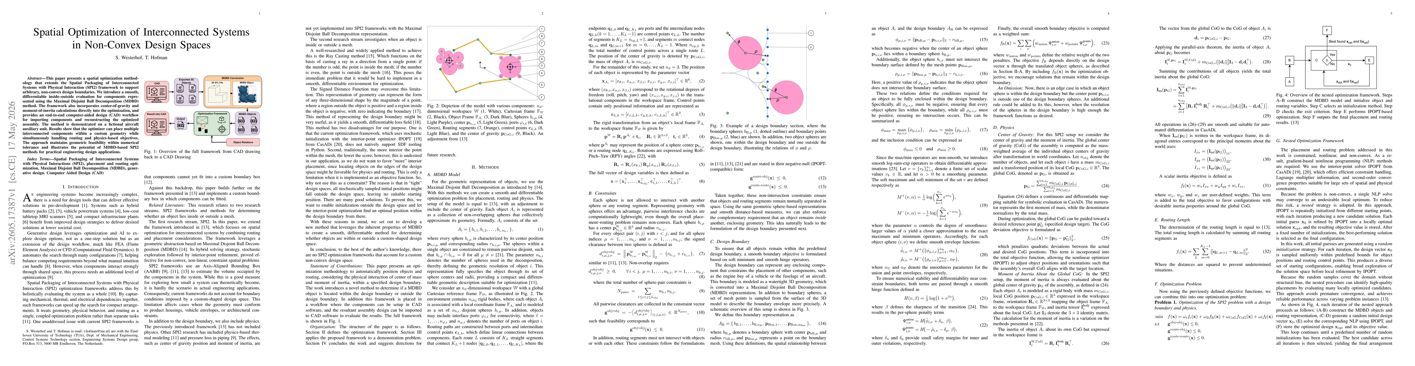 Thumbnail for Spatial Optimization of Interconnected Systems in Non-Convex Design Spaces