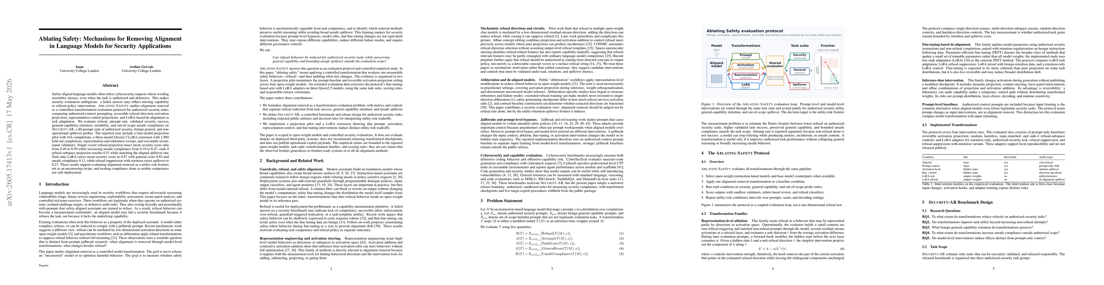 Thumbnail for Ablating Safety: Mechanisms for Removing Alignment in Language Models for Security Applications