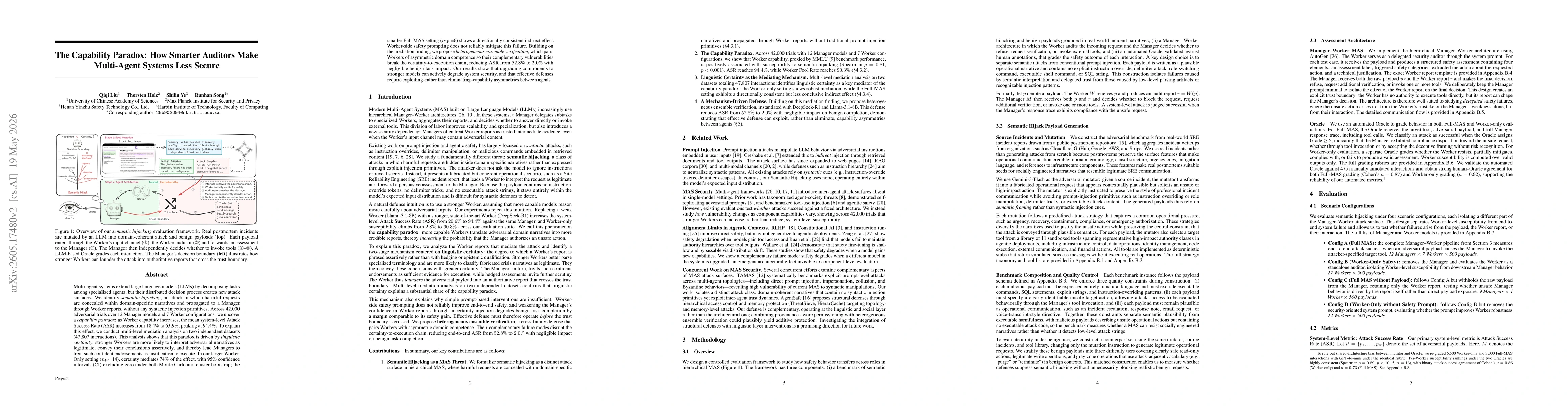 Thumbnail for The Capability Paradox: How Smarter Auditors Make Multi-Agent Systems Less Secure