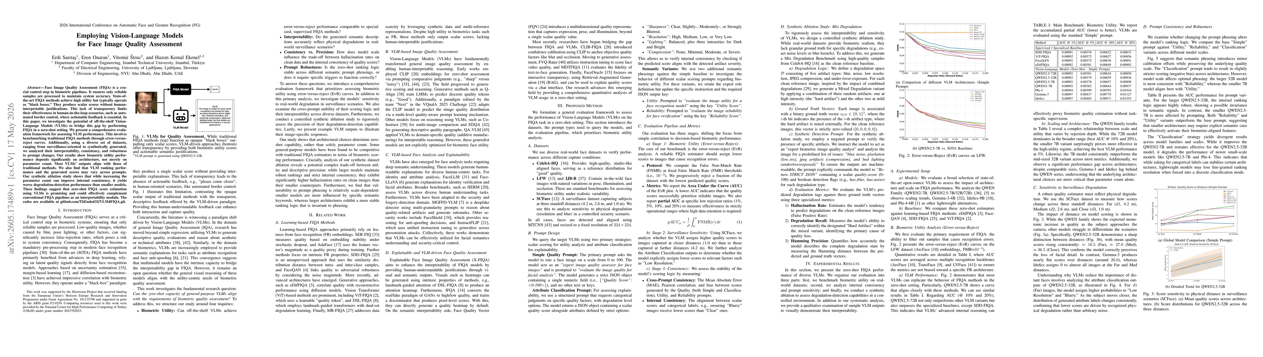 Thumbnail for Employing Vision-Language Models for Face Image Quality Assessment