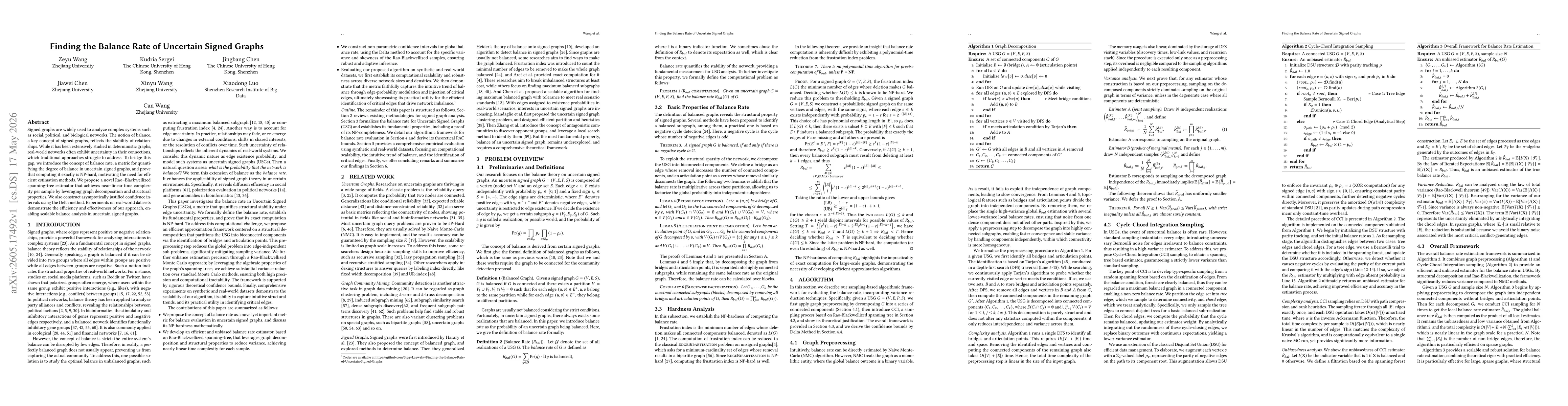 Thumbnail for Finding the Balance Rate of Uncertain Signed Graphs