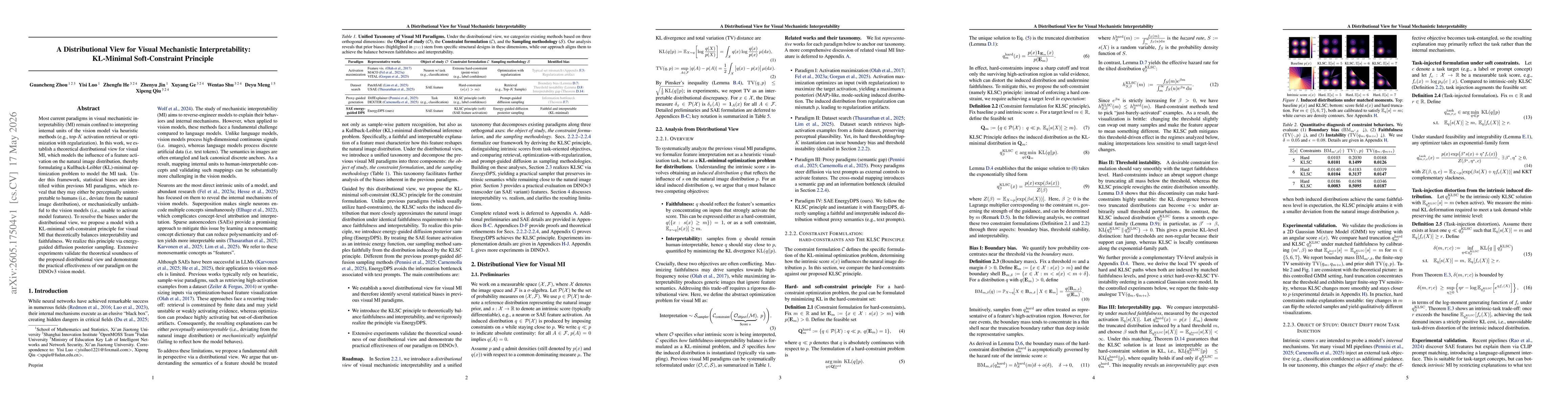 Thumbnail for A Distributional View for Visual Mechanistic Interpretability: KL-Minimal Soft-Constraint Principle
