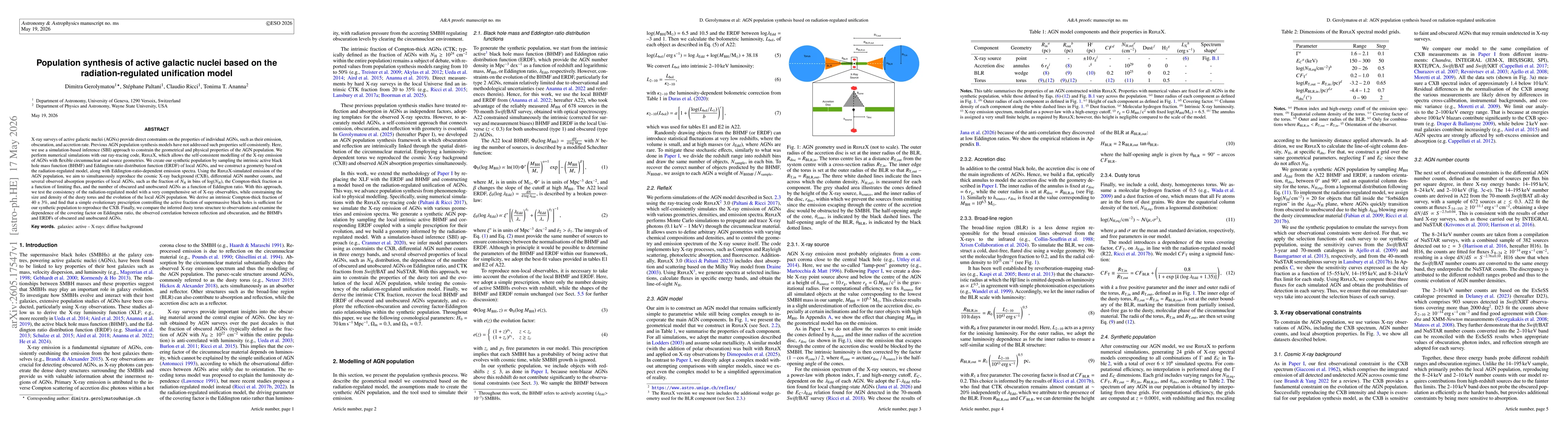 Thumbnail for Population synthesis of active galactic nuclei based on the radiation-regulated unification model