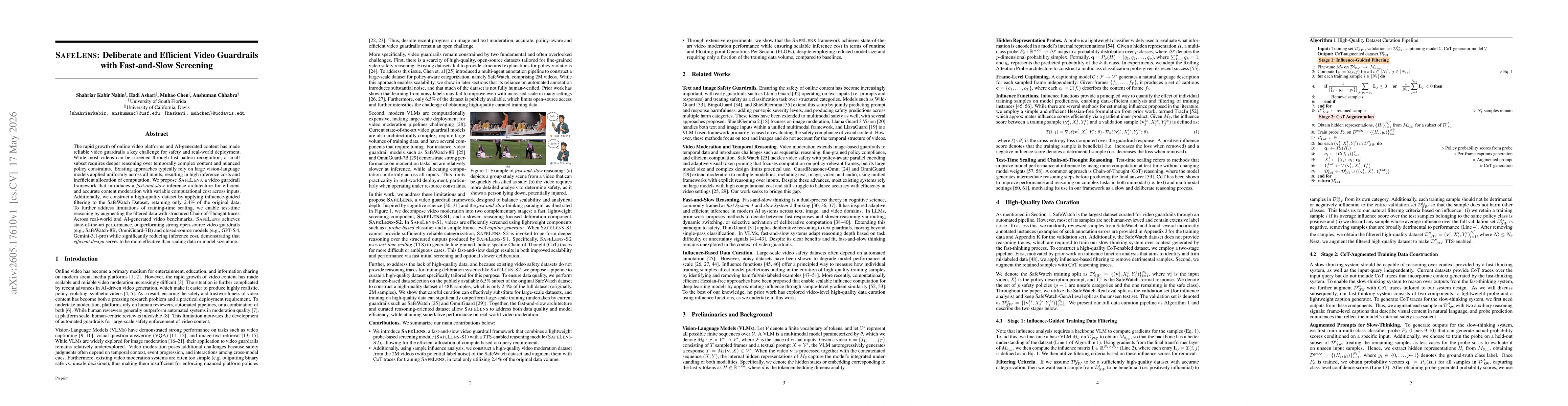 Thumbnail for SafeLens: Deliberate and Efficient Video Guardrails with Fast-and-Slow Screening