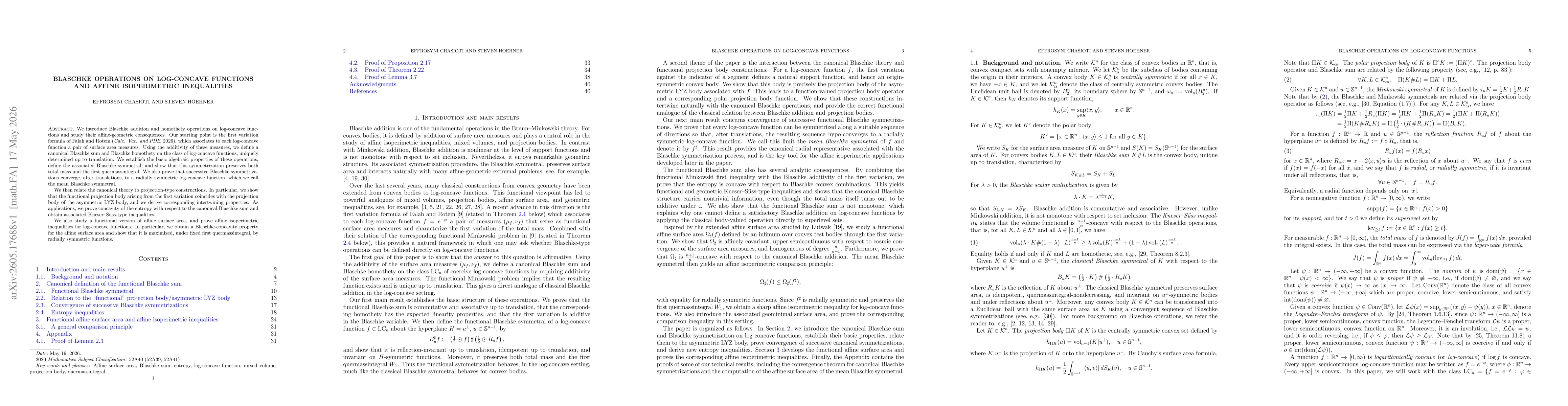 Thumbnail for Blaschke operations on log-concave functions and affine isoperimetric inequalities