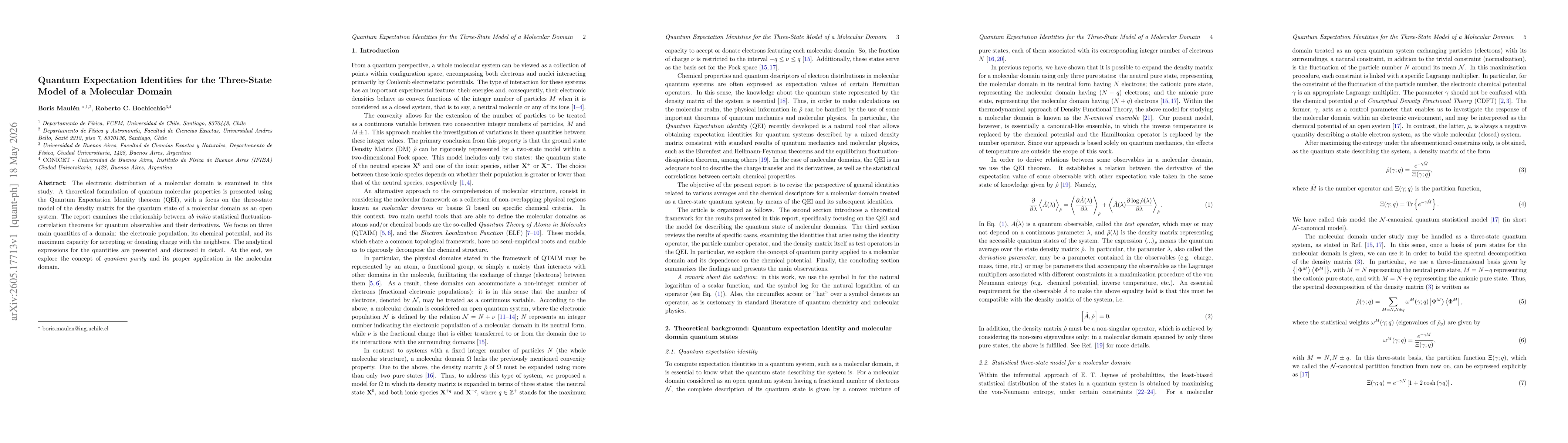 Thumbnail for Quantum Expectation Identities for the Three-State Model of a Molecular Domain