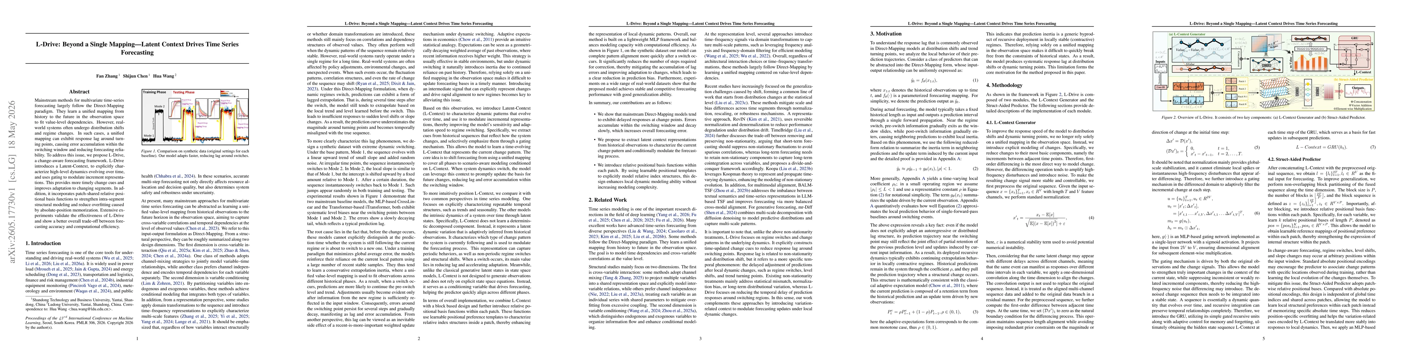 Thumbnail for L-Drive: Beyond a Single Mapping-Latent Context Drives Time Series Forecasting