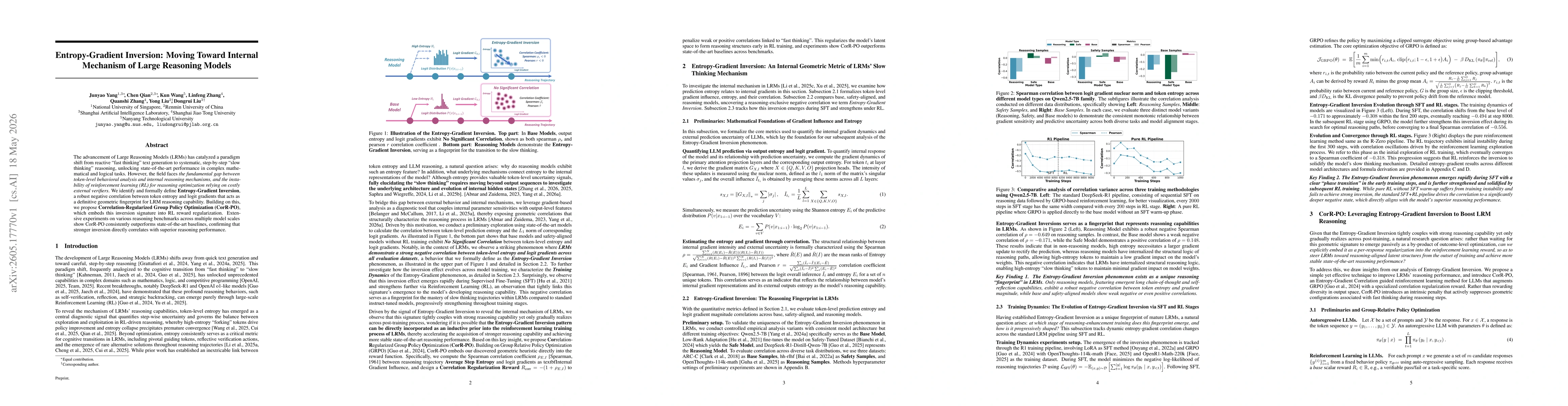 Thumbnail for Entropy-Gradient Inversion: Moving Toward Internal Mechanism of Large Reasoning Models