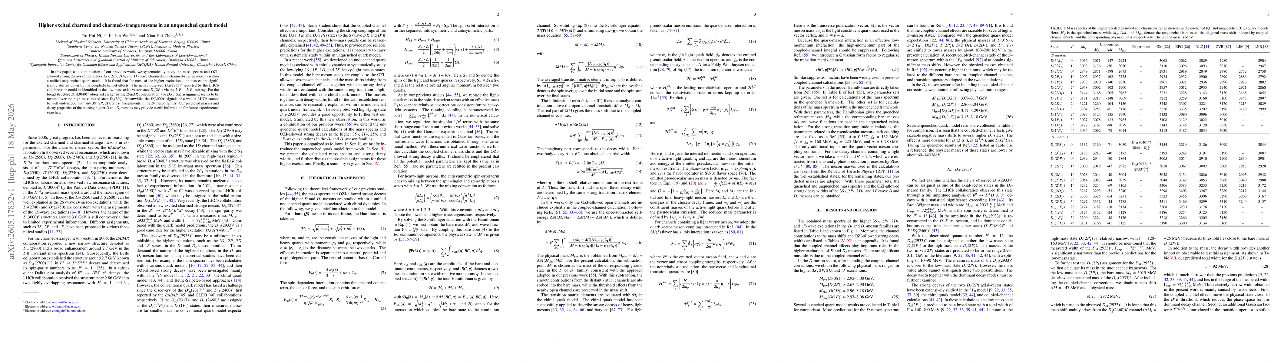 Thumbnail for Higher excited charmed and charmed-strange mesons in an unquenched quark model