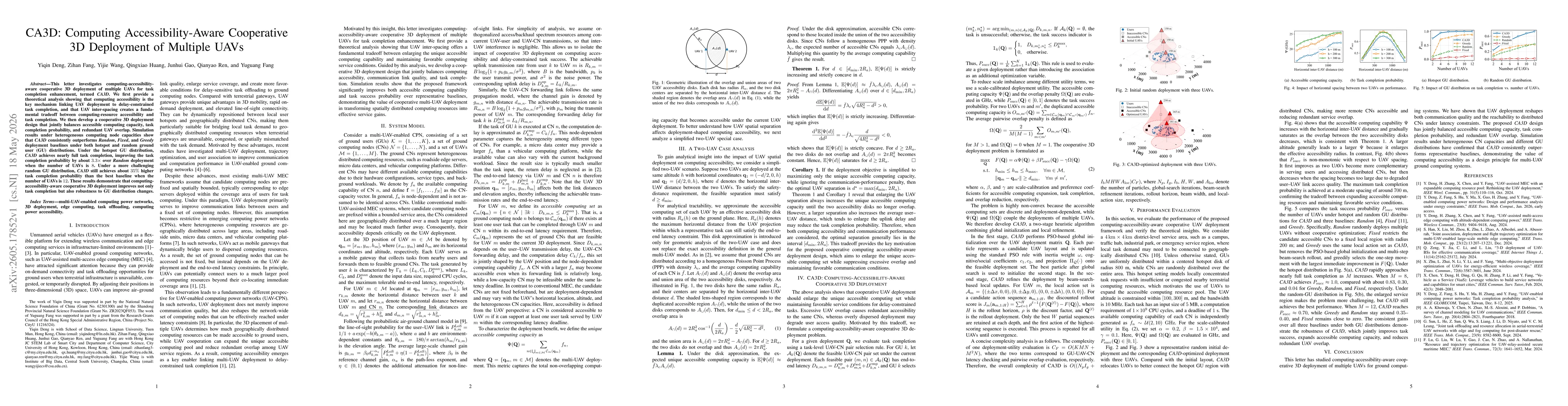 Thumbnail for CA3D: Computing Accessibility-Aware Cooperative 3D Deployment of Multiple UAVs