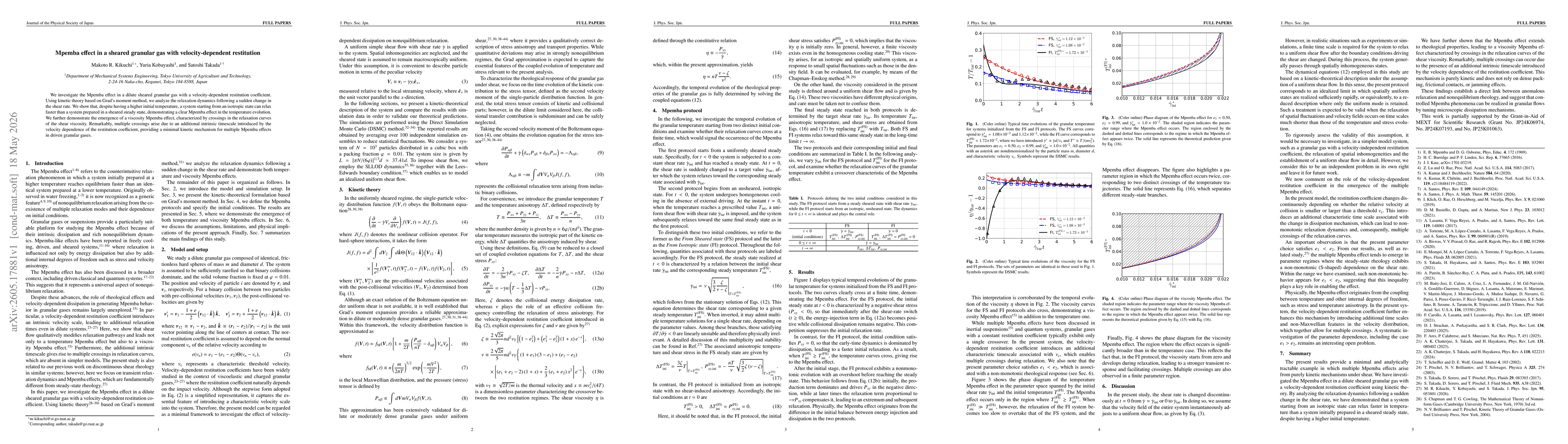 Thumbnail for Mpemba effect in a sheared granular gas with velocity-dependent restitution