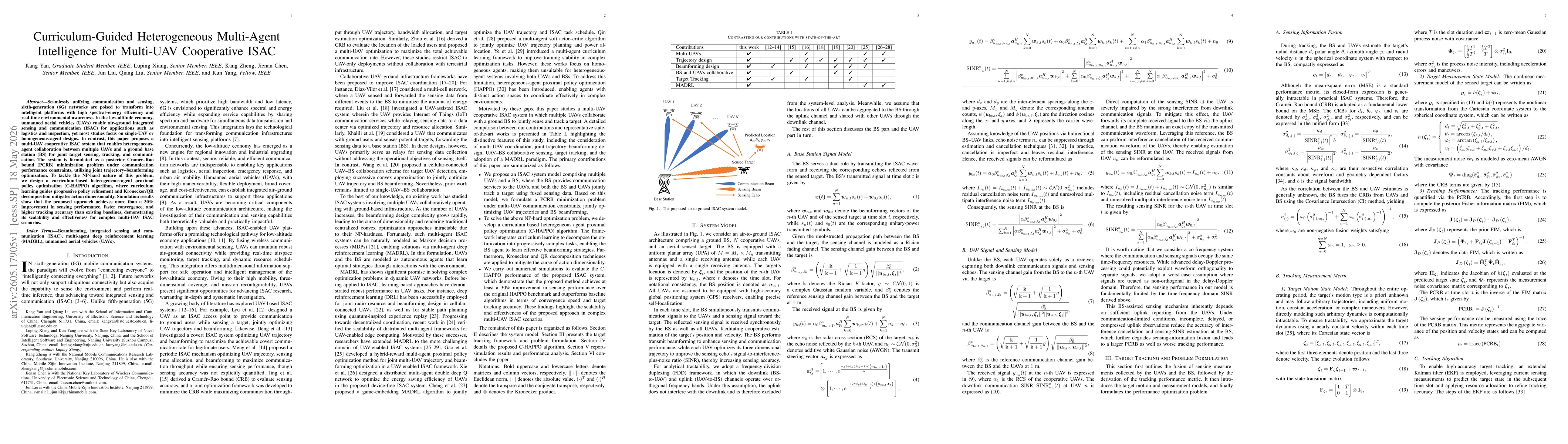 Thumbnail for Curriculum-Guided Heterogeneous Multi-Agent Intelligence for Multi-UAV Cooperative ISAC