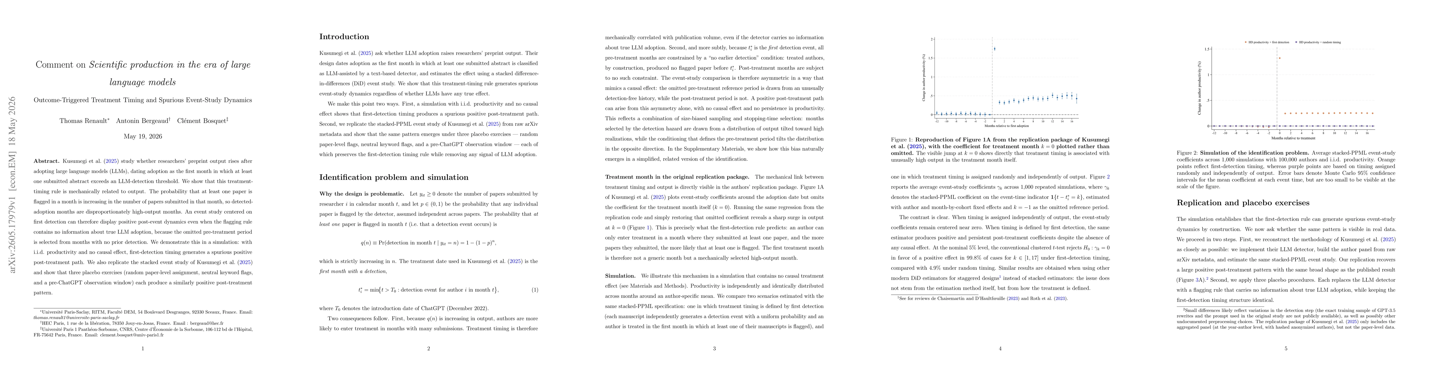 Thumbnail for Comment on Scientific production in the era of large language models