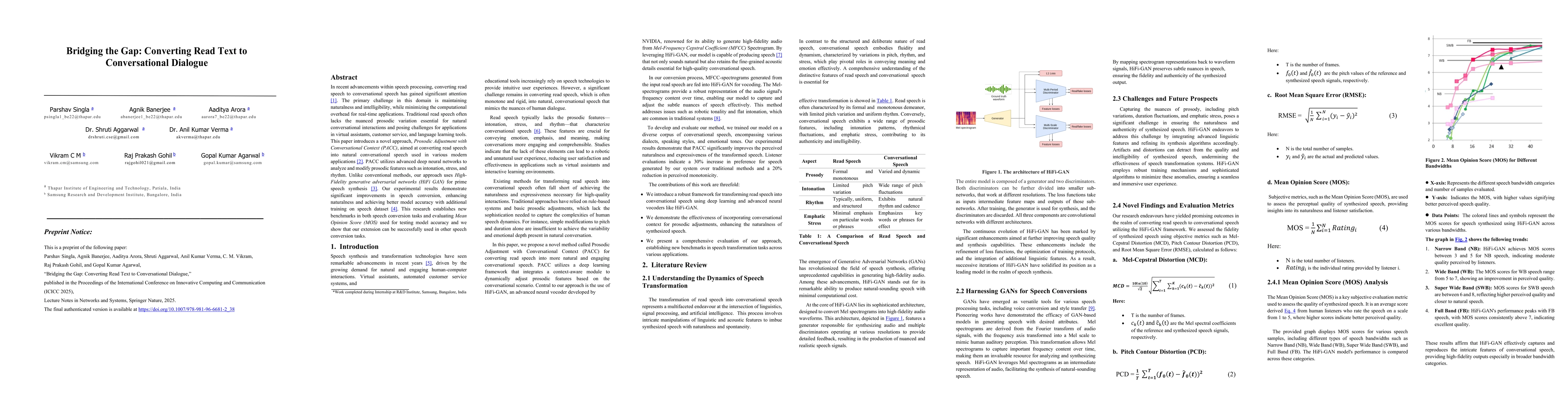 Thumbnail for Bridging the Gap: Converting Read Text to Conversational Dialogue