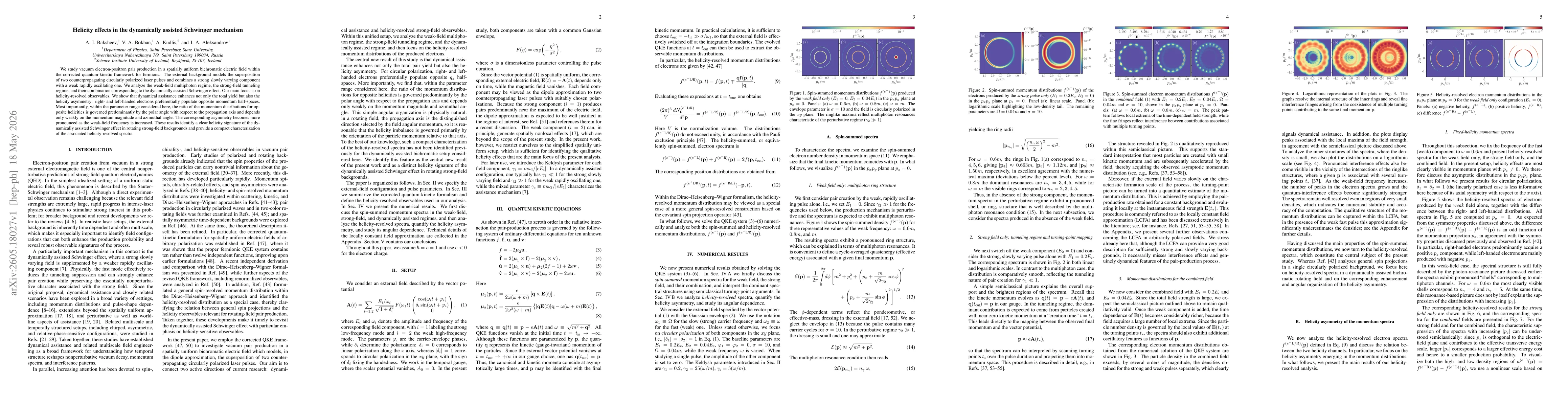 Thumbnail for Helicity effects in the dynamically assisted Schwinger mechanism