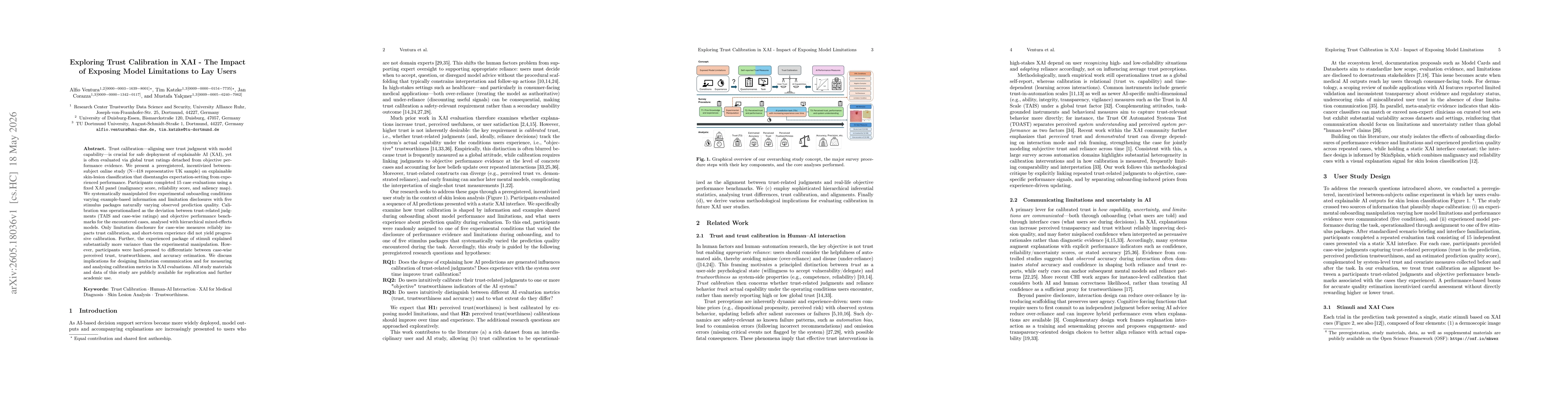 Thumbnail for Exploring Trust Calibration in XAI - The Impact of Exposing Model Limitations to Lay Users
