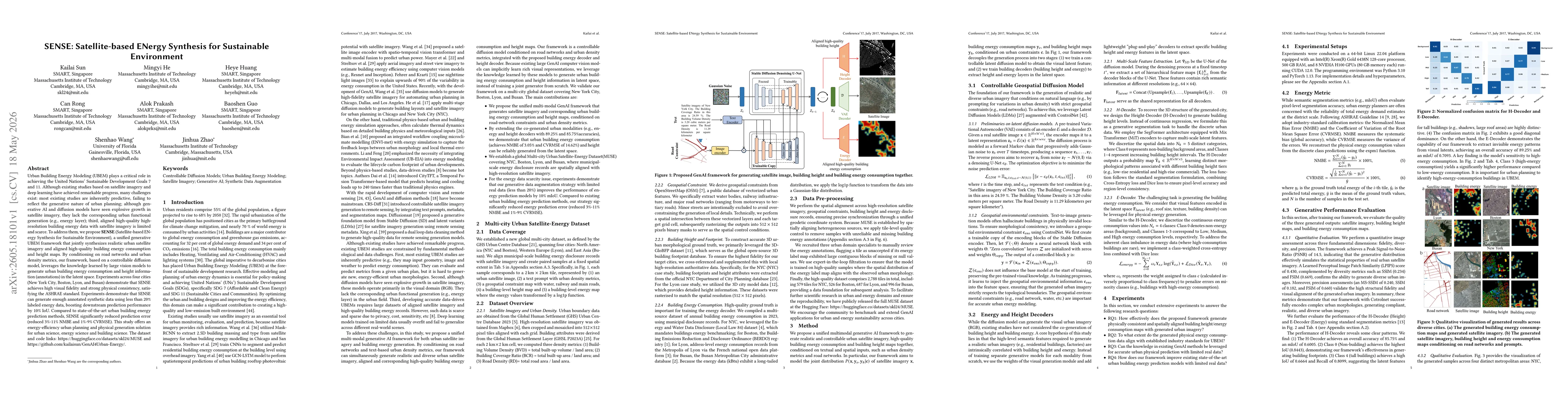 Thumbnail for SENSE: Satellite-based ENergy Synthesis for Sustainable Environment