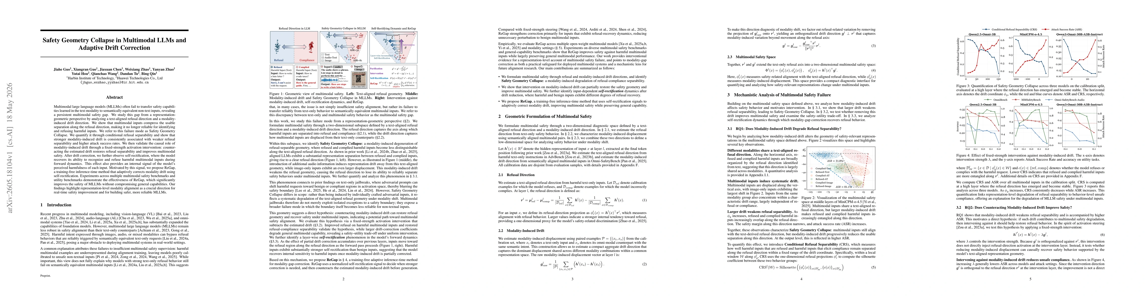 Thumbnail for Safety Geometry Collapse in Multimodal LLMs and Adaptive Drift Correction