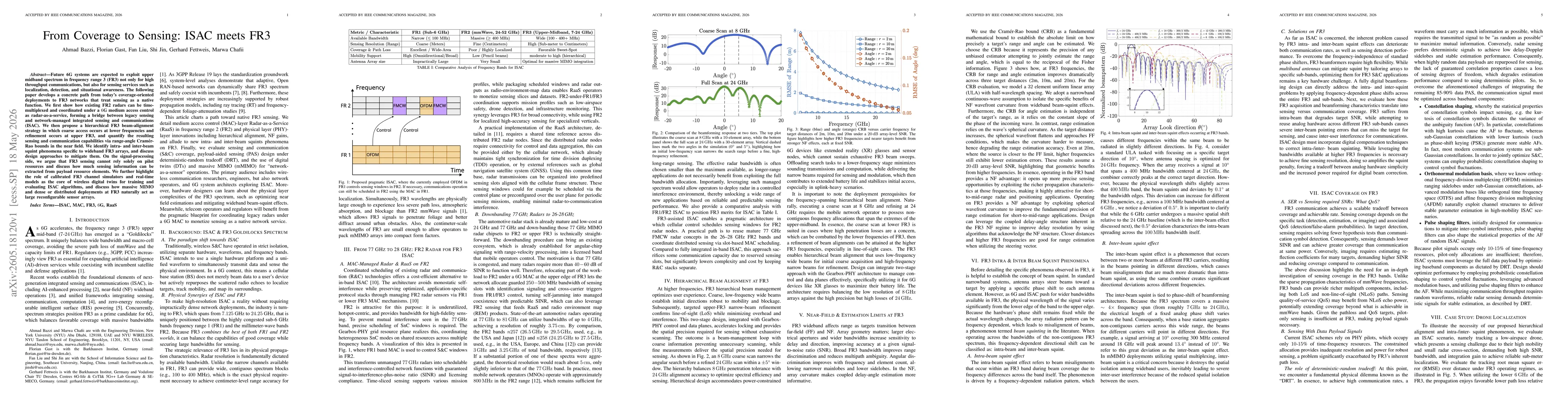 Thumbnail for From Coverage to Sensing: ISAC meets FR3
