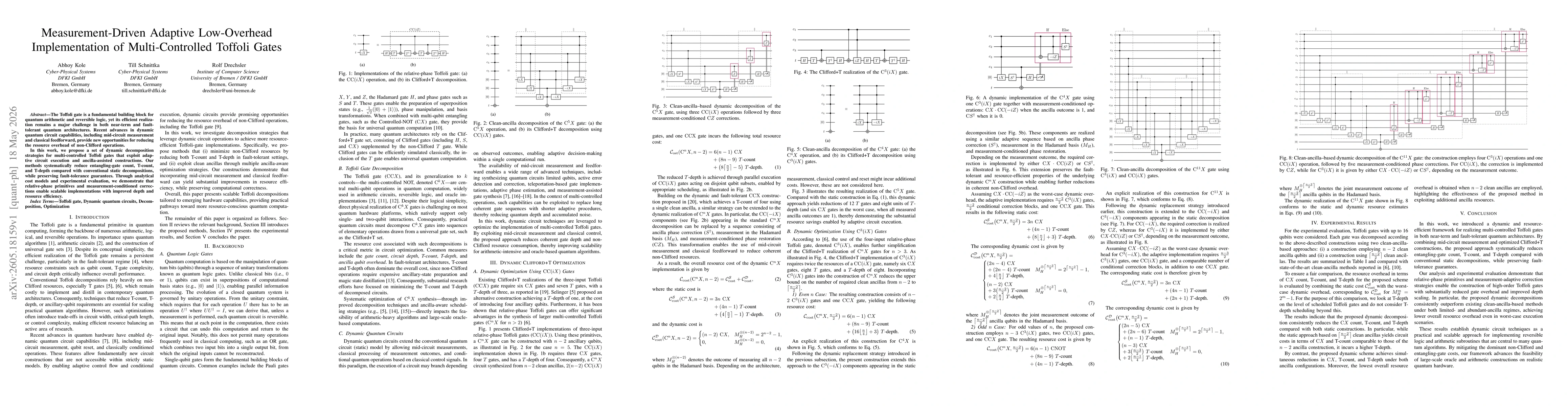 Thumbnail for Measurement-Driven Adaptive Low-Overhead Implementation of Multi-Controlled Toffoli Gates