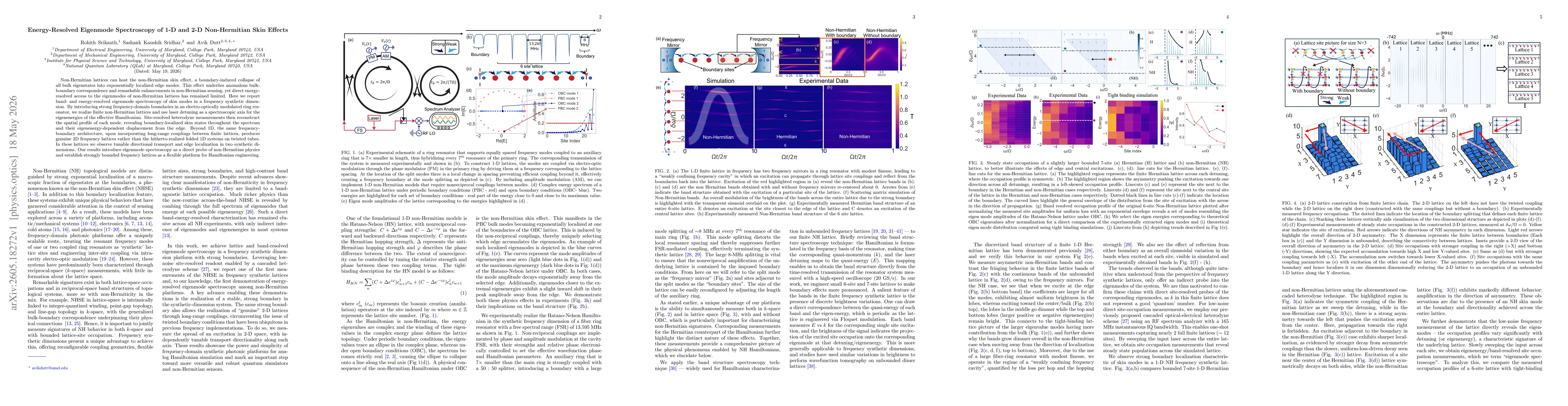 Thumbnail for Energy-Resolved Eigenmode Spectroscopy of 1-D and 2-D Non-Hermitian Skin Effects