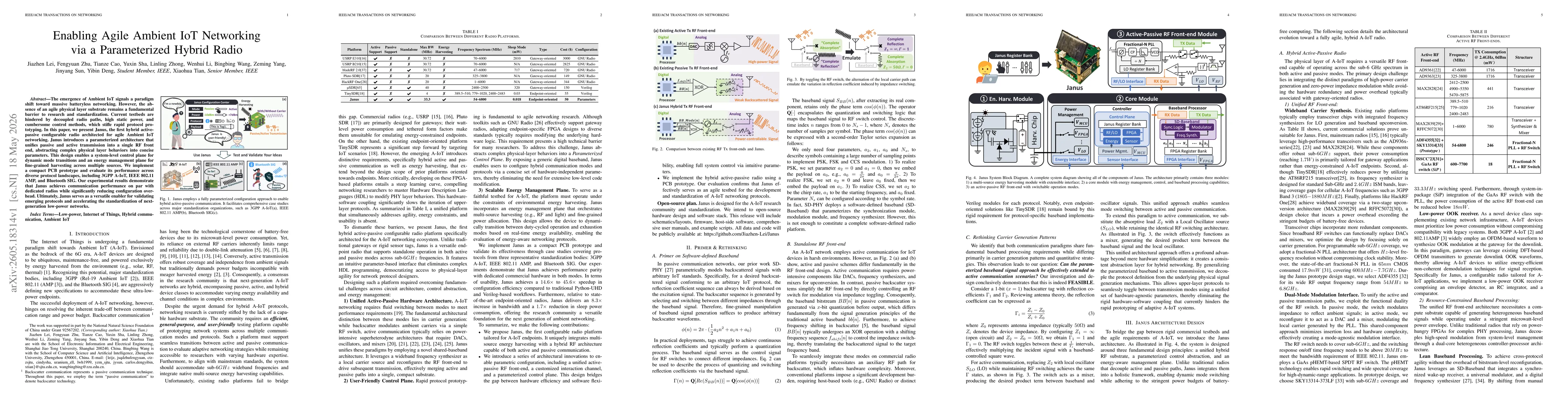 Thumbnail for Enabling Agile Ambient IoT Networking via a Parameterized Hybrid Radio