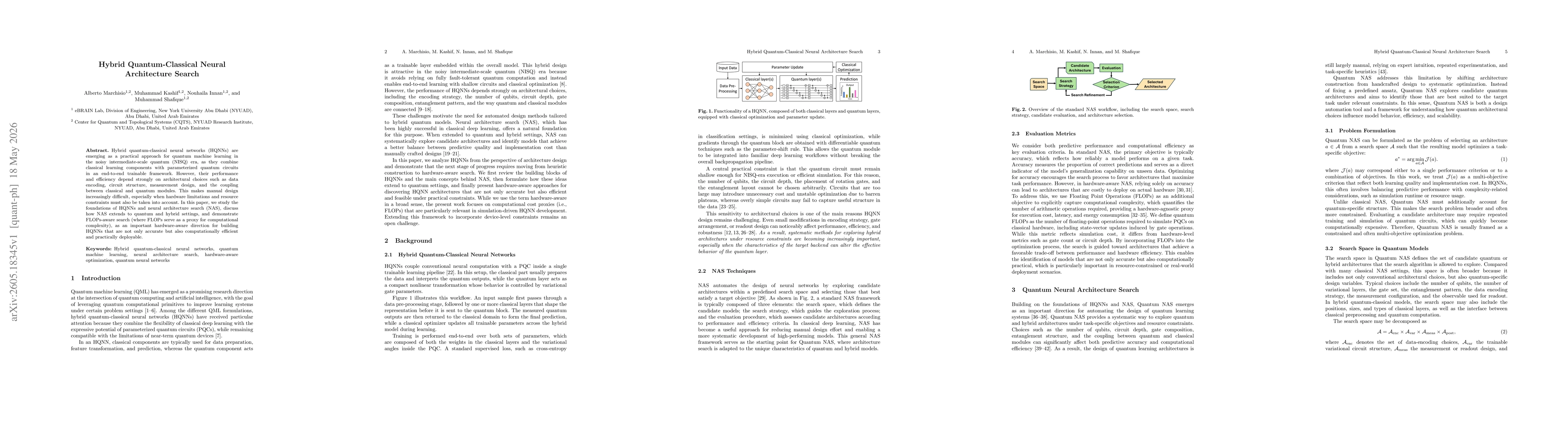 Thumbnail for Hybrid Quantum-Classical Neural Architecture Search