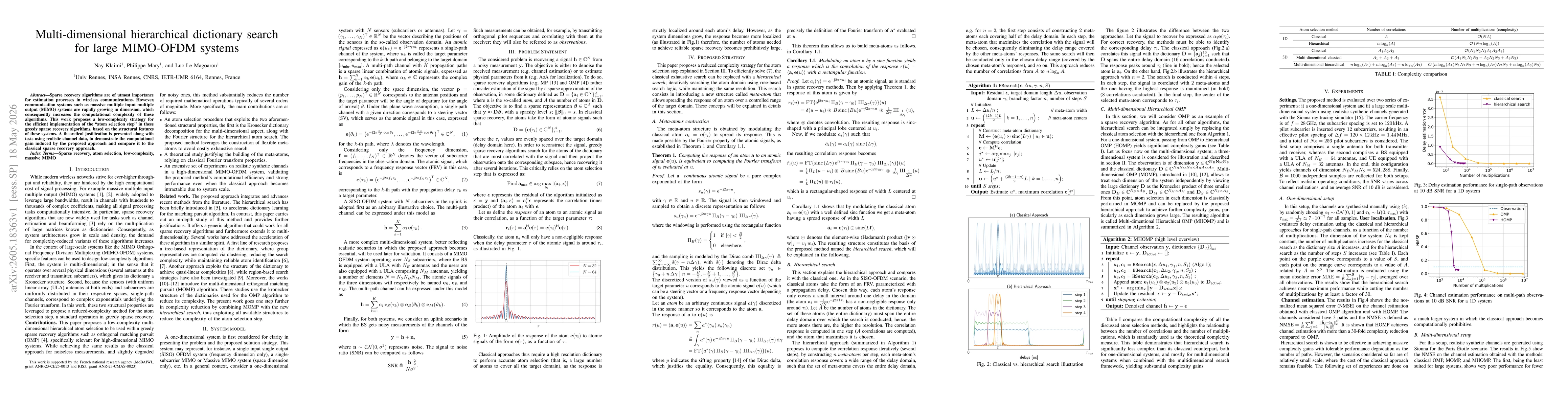 Thumbnail for Multi-dimensional hierarchical dictionary search for large MIMO-OFDM systems
