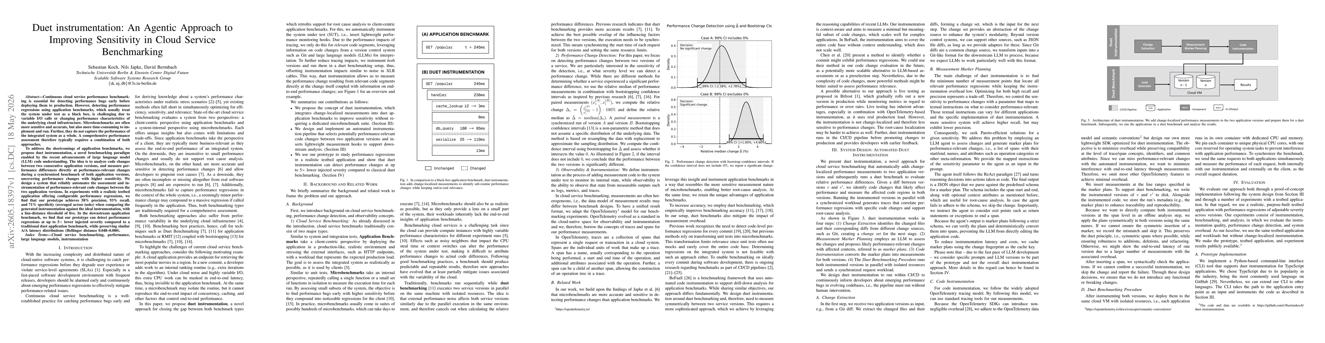 Thumbnail for Duet instrumentation: An Agentic Approach to Improving Sensitivity in Cloud Service Benchmarking