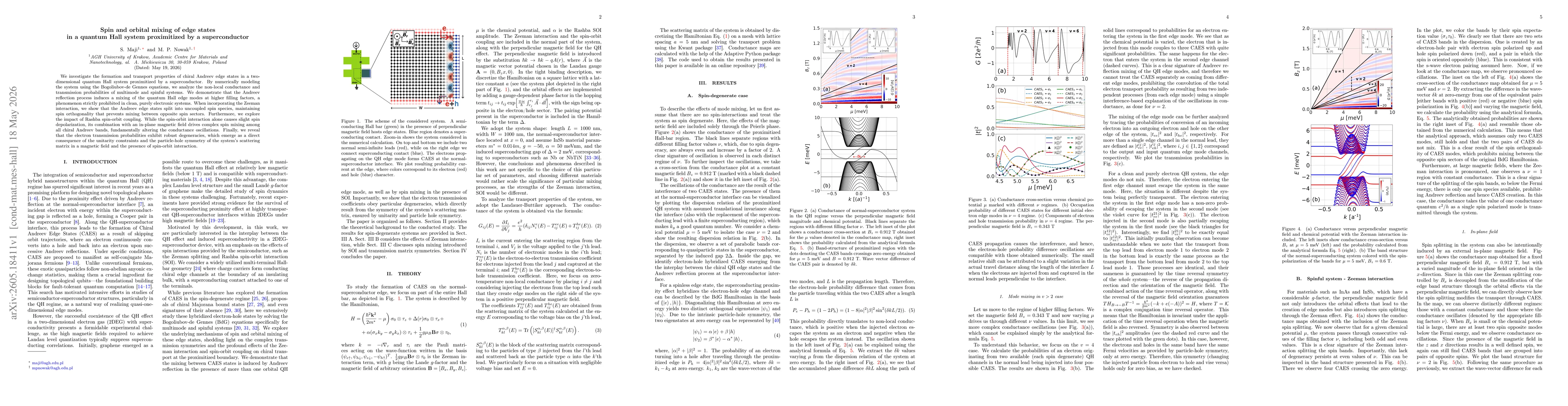 Thumbnail for Spin and orbital mixing of edge states in a quantum Hall system proximitized by a superconductor