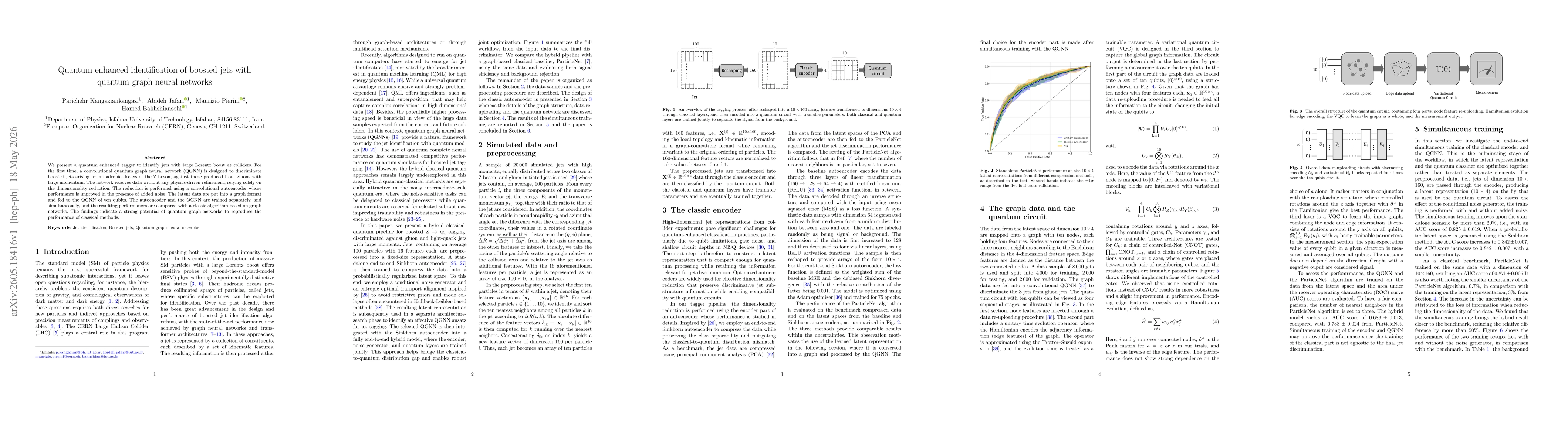 Thumbnail for Quantum enhanced identification of boosted jets with quantum graph neural networks