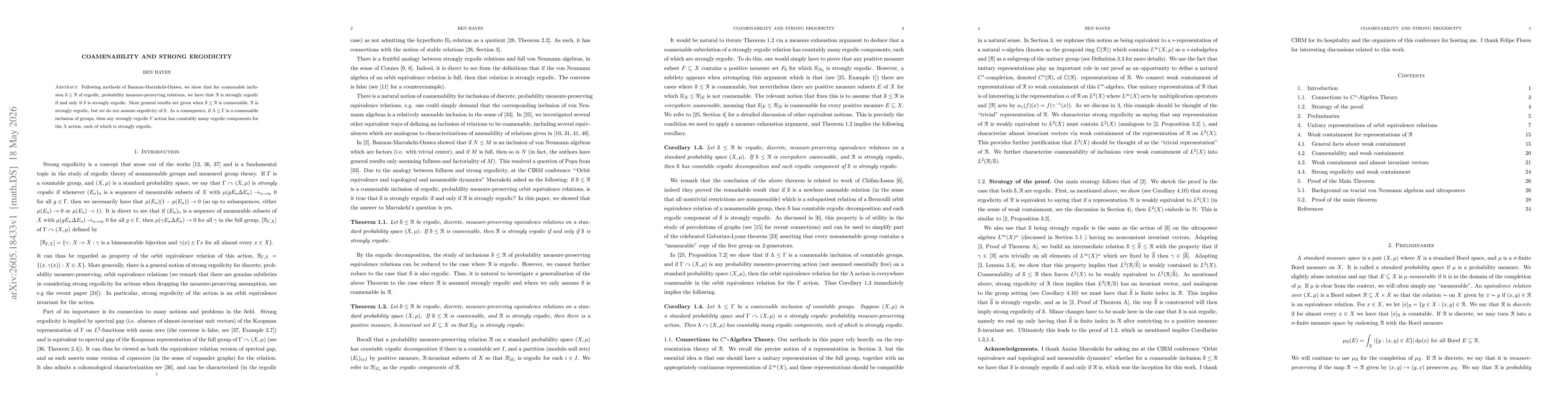 Thumbnail for Coamenability and strong ergodicity