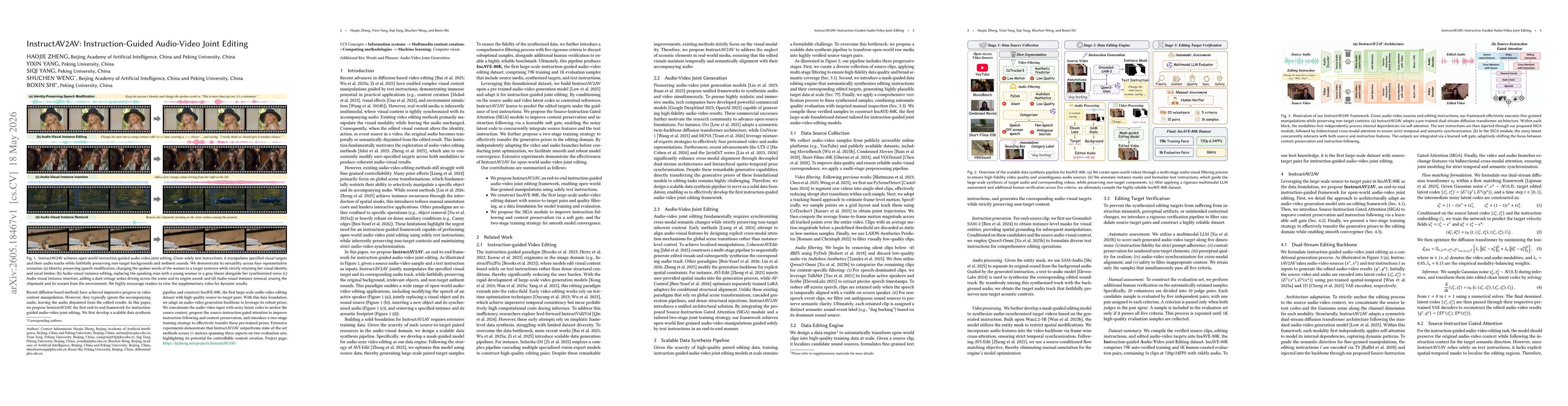 Thumbnail for InstructAV2AV: Instruction-Guided Audio-Video Joint Editing