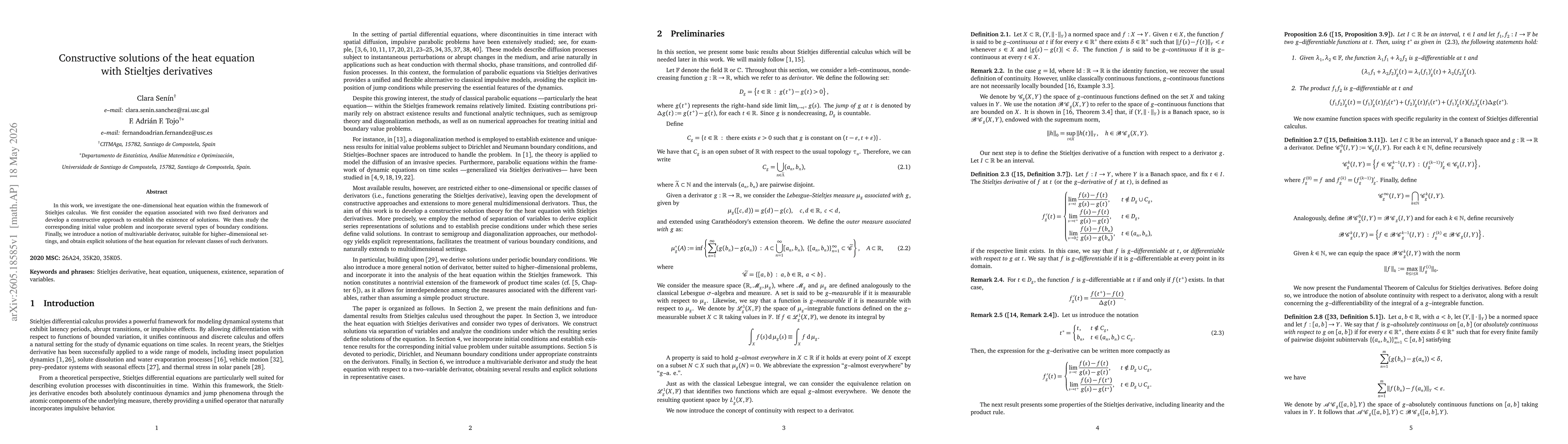 Thumbnail for Constructive solutions of the heat equation with Stieltjes derivatives