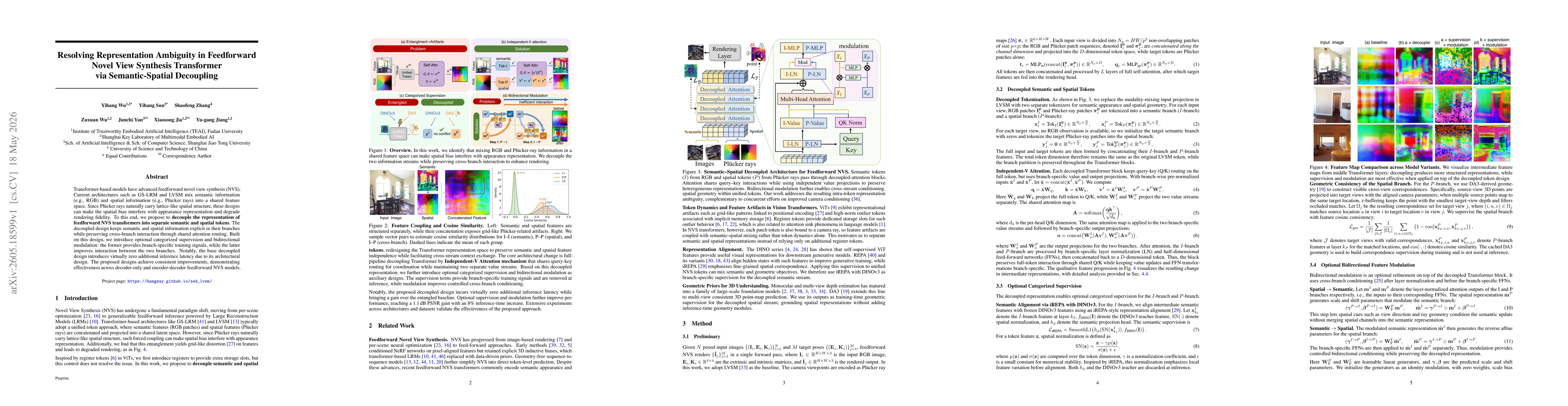Thumbnail for Resolving Representation Ambiguity in Feedforward Novel View Synthesis Transformer via Semantic-Spatial Decoupling