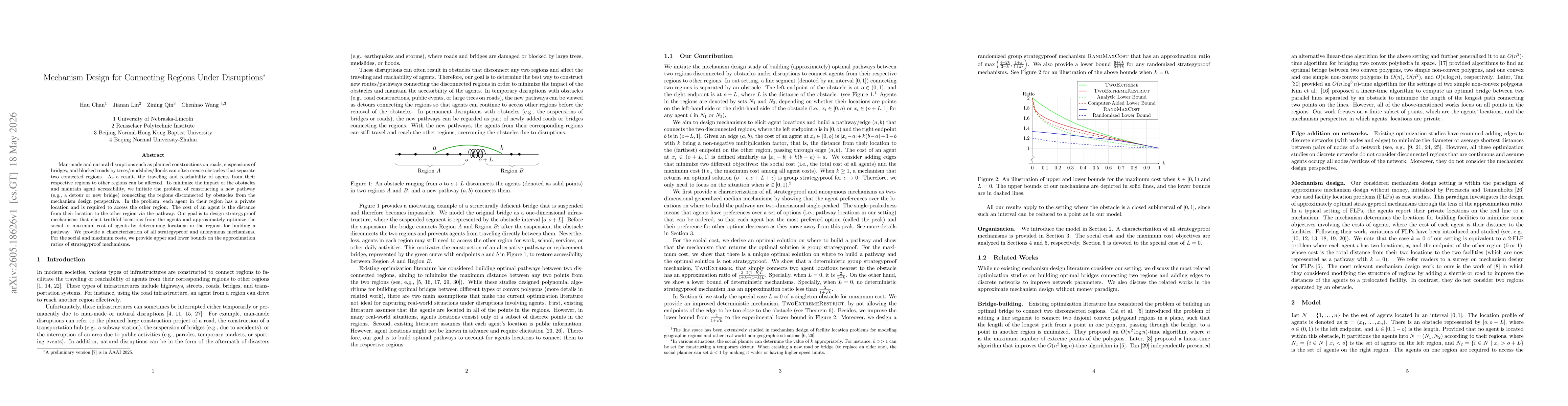 Thumbnail for Mechanism Design for Connecting Regions Under Disruptions