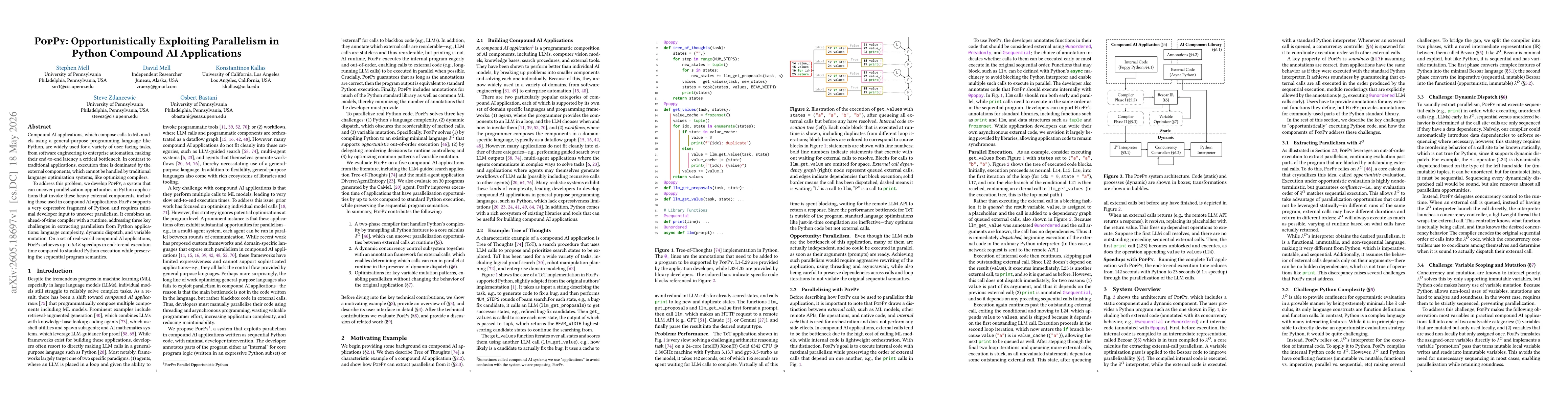 Thumbnail for PopPy: Opportunistically Exploiting Parallelism in Python Compound AI Applications