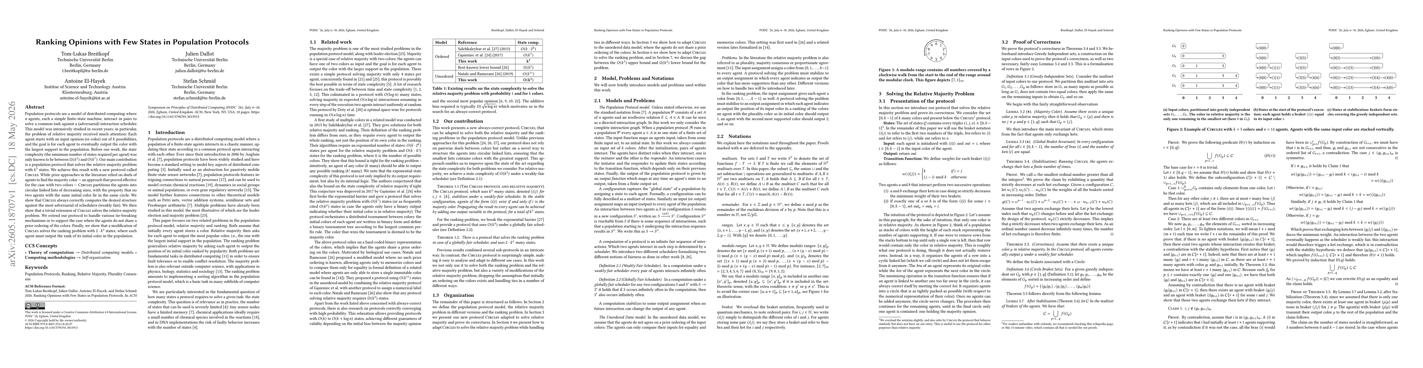 Thumbnail for Ranking Opinions with Few States in Population Protocols